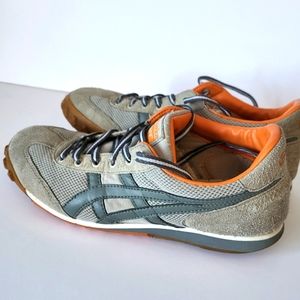 Onitsuka Tiger by ASICS SERRANO sneaker (orange and grey suede) Size 8.5 Womens